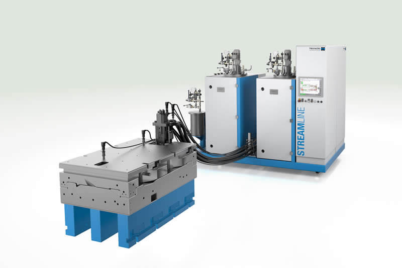 Intelligent filling process in a closed control loop. STREAMLINE high-pressure metering system with extensive sensor equipment for monitoring the internal mould pressure Intelligent filling process in a closed control loop. STREAMLINE high-pressure metering system with extensive sensor equipment for monitoring the internal mould pressure
