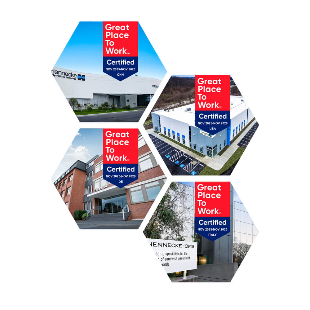 The Hennecke GROUP has received the Great Place To Work® certification for the first time – 78% of employees rate the company as “a great place to work.”