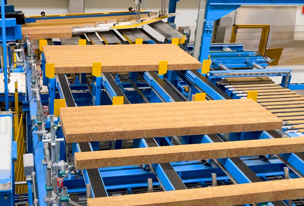 PANELMASTER STEEL: Mineral wool (miwo) infeed / supply of mineral wool plates